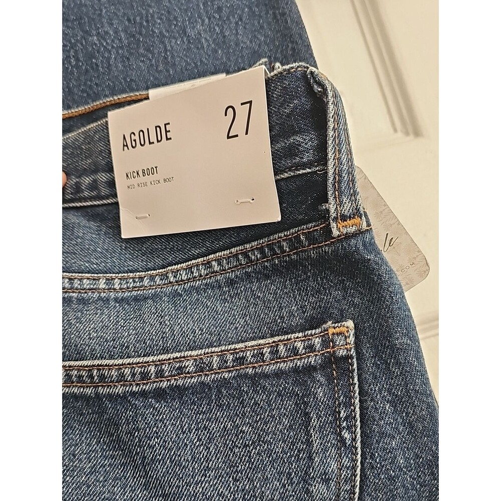 Agolde Mid Rise Kick Bootcut Jeans - Picture 3 of 9